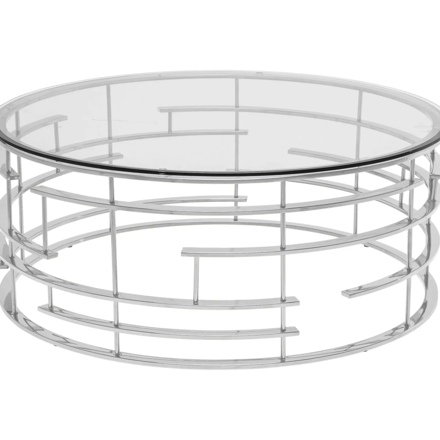 KARE Design Table Basse Jupiter Argente O100Cm