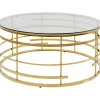 KARE Design Table Basse Jupiter Dore O100Cm