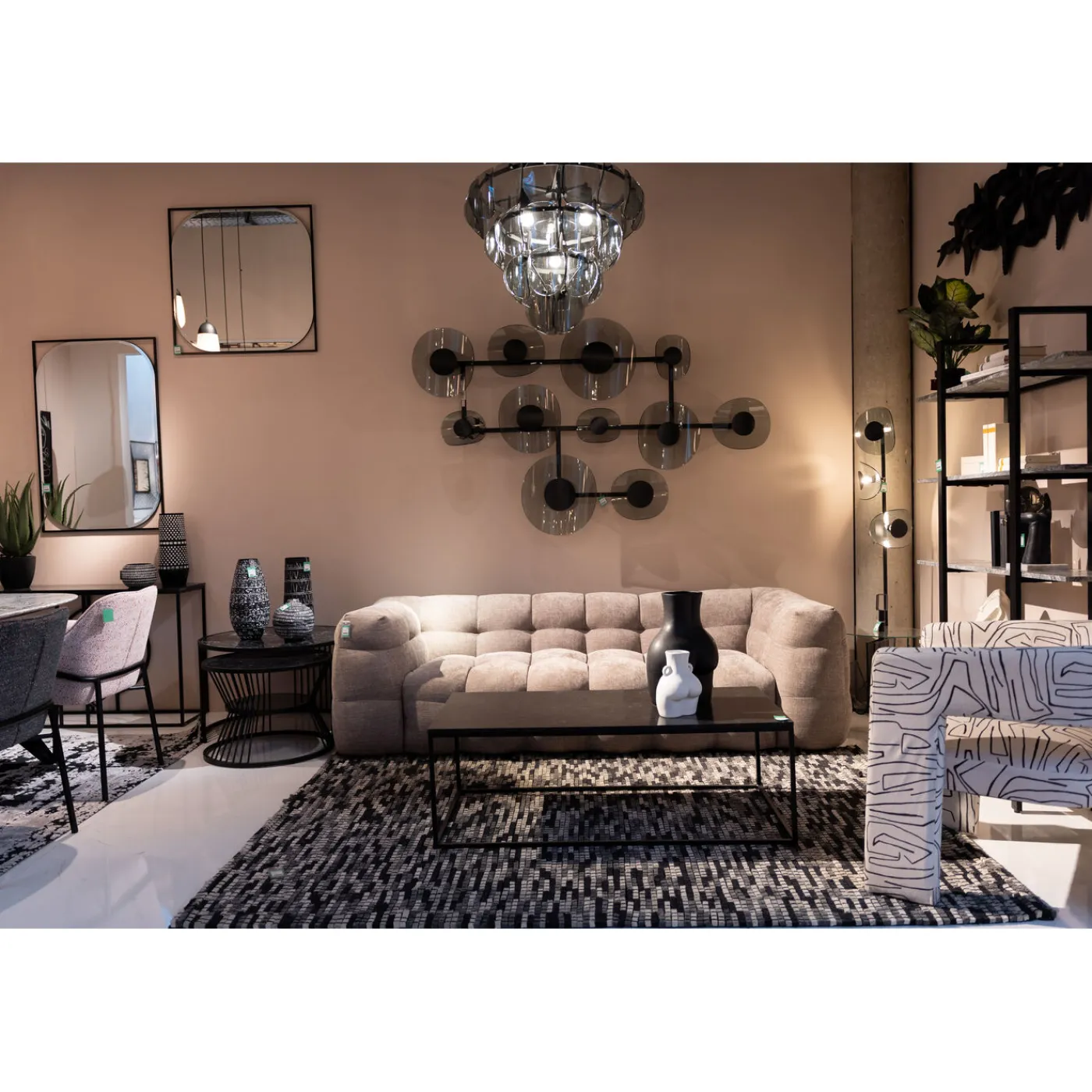 KARE Design Table Basse Key West Noir 120X60Cm