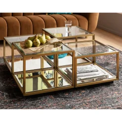 KARE Design Table Basse Luigi Dore (Jeu De 4)
