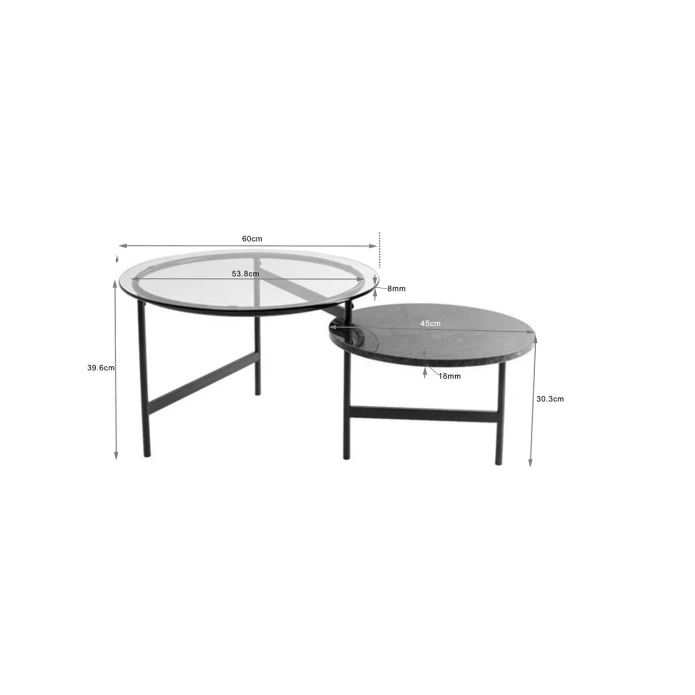 KARE Design Table Basse Midnight