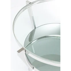 KARE Design Table Basse Monocolo Argente O90Cm