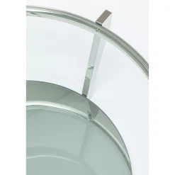 KARE Design Table Basse Monocolo Argente O90Cm