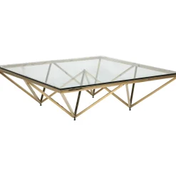 KARE Design Table Basse Network Doree 105X105Cm