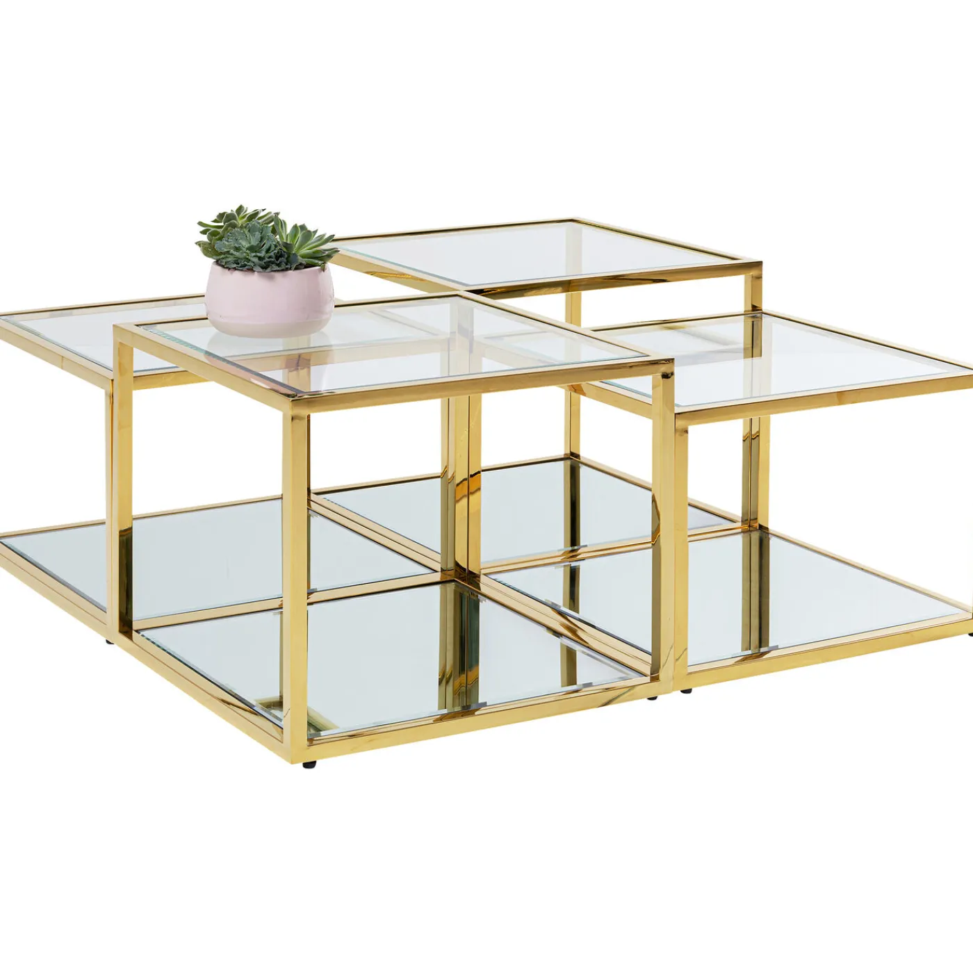 KARE Design Table Basse Orion Dore (4/Set)