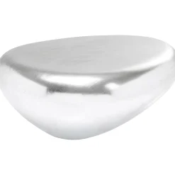 KARE Design Table Basse Pebble Argente 122X96