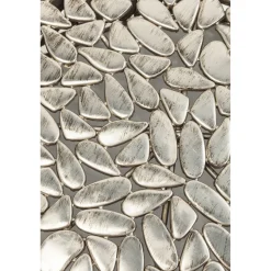 KARE Design Table Basse Pebbles Deluxe Argente (Jeu De 2)