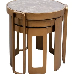 KARE Design Table Basse Perelli Laiton (3/Set)