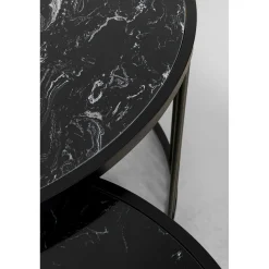 KARE Design Table Basse Roma Noir (2/Set)