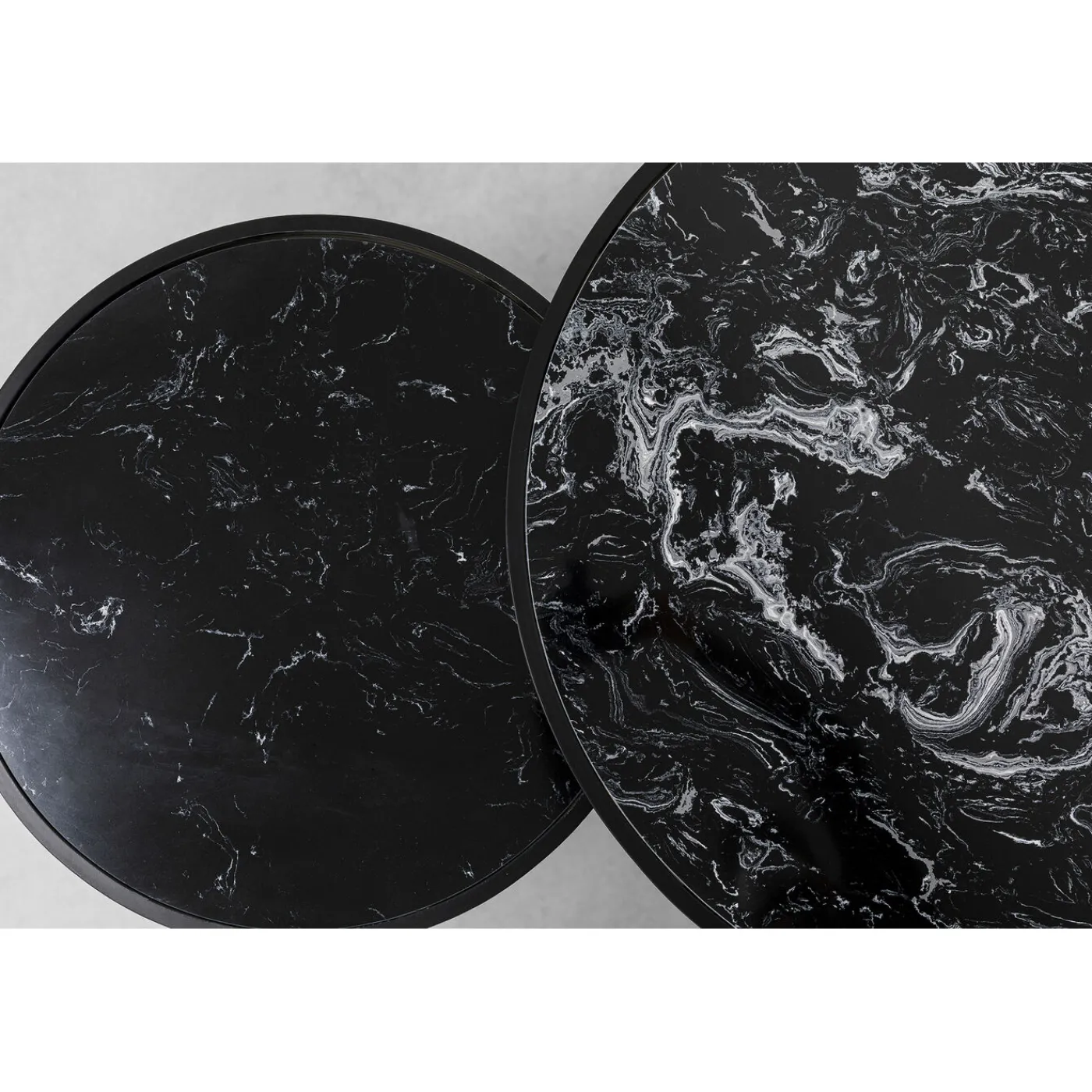 KARE Design Table Basse Roma Noir (2/Set)