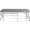KARE Design Table Basse Rome Argente 130X70Cm