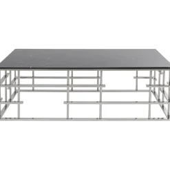 KARE Design Table Basse Rome Argente 130X70Cm