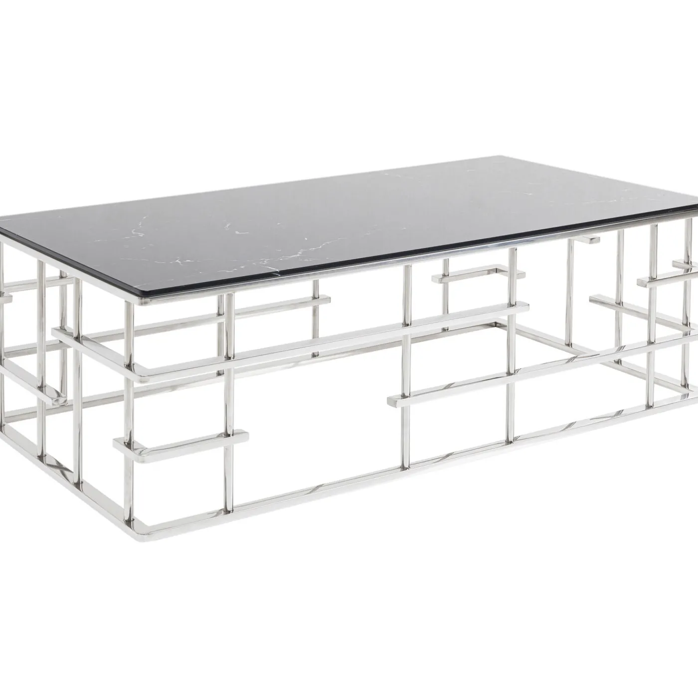 KARE Design Table Basse Rome Argente 130X70Cm