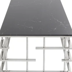 KARE Design Table Basse Rome Argente 130X70Cm