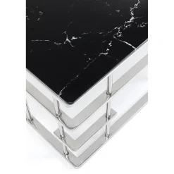 KARE Design Table Basse Rome Argente 130X70Cm