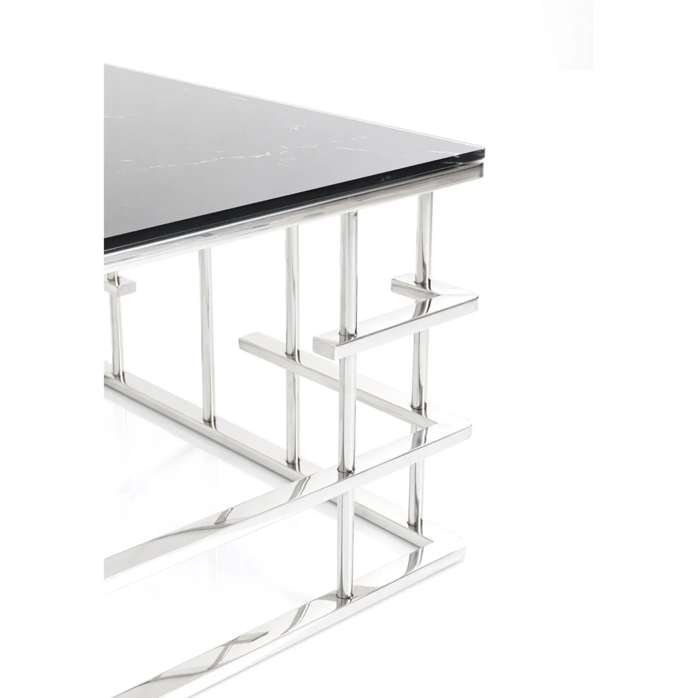 KARE Design Table Basse Rome Argente 130X70Cm