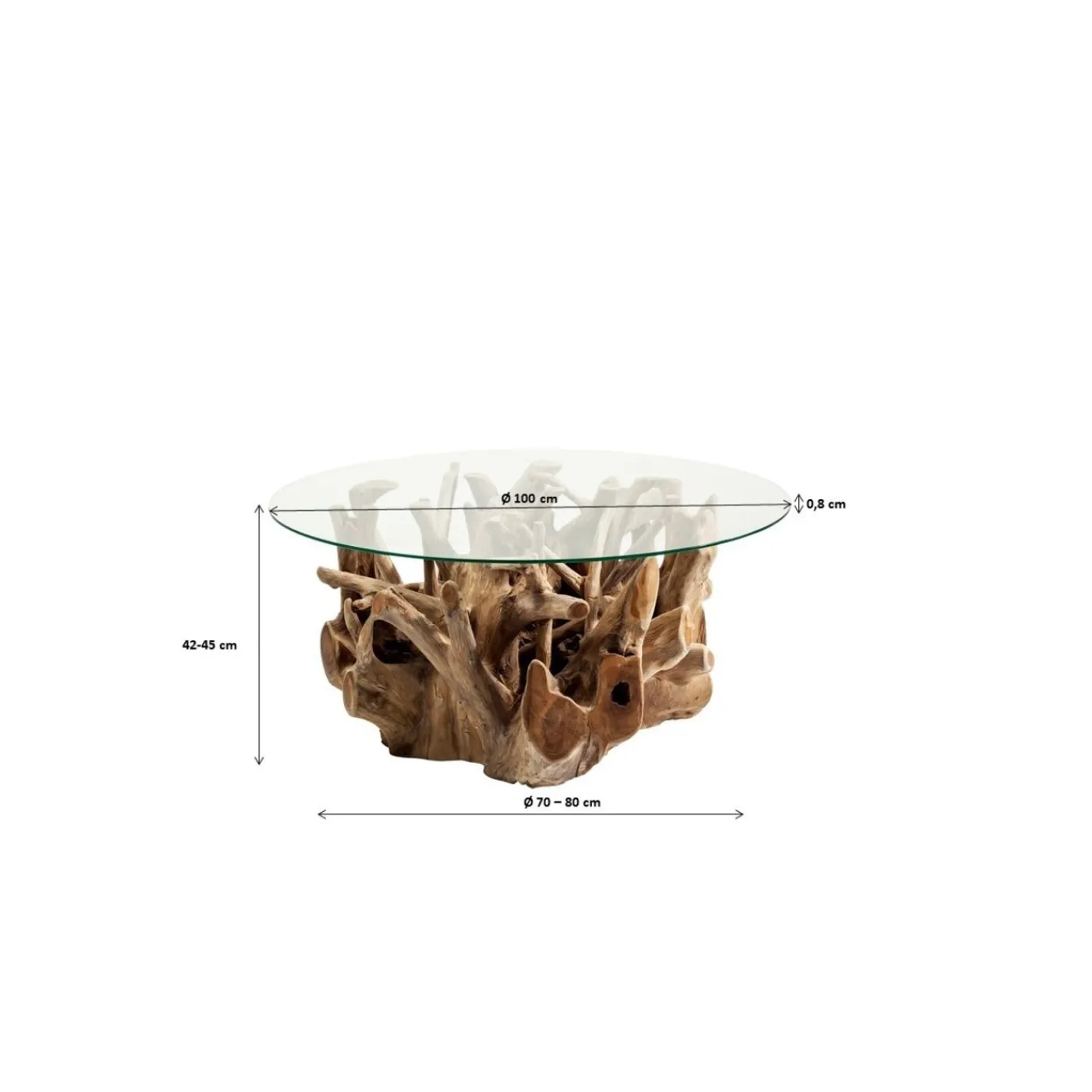KARE Design Table Basse Roots O100Cm