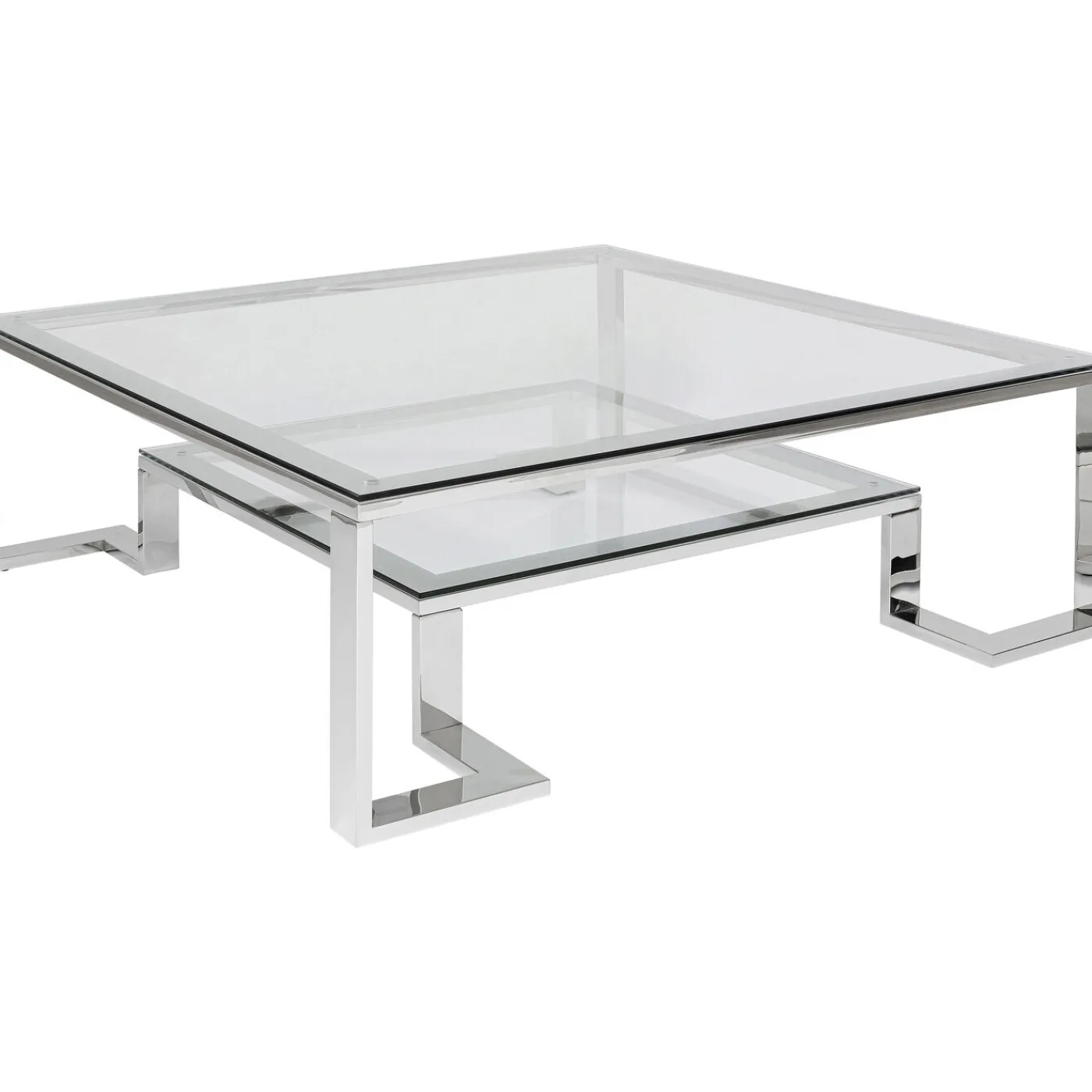KARE Design Table Basse Silver Rush 120X120Cm