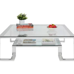 KARE Design Table Basse Silver Rush 120X120Cm