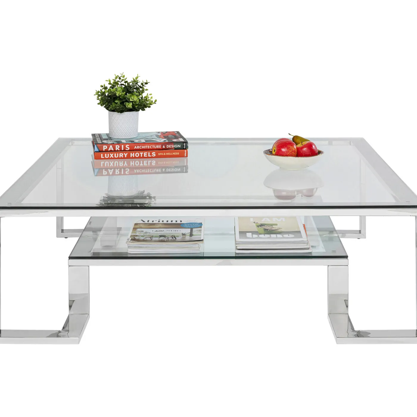 KARE Design Table Basse Silver Rush 120X120Cm