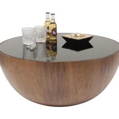 KARE Design Table Basse Tear Drops Noyer O80Cm