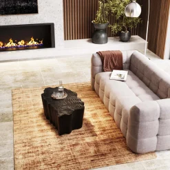 KARE Design Table Basse Tree Stump Noir 119X68Cm