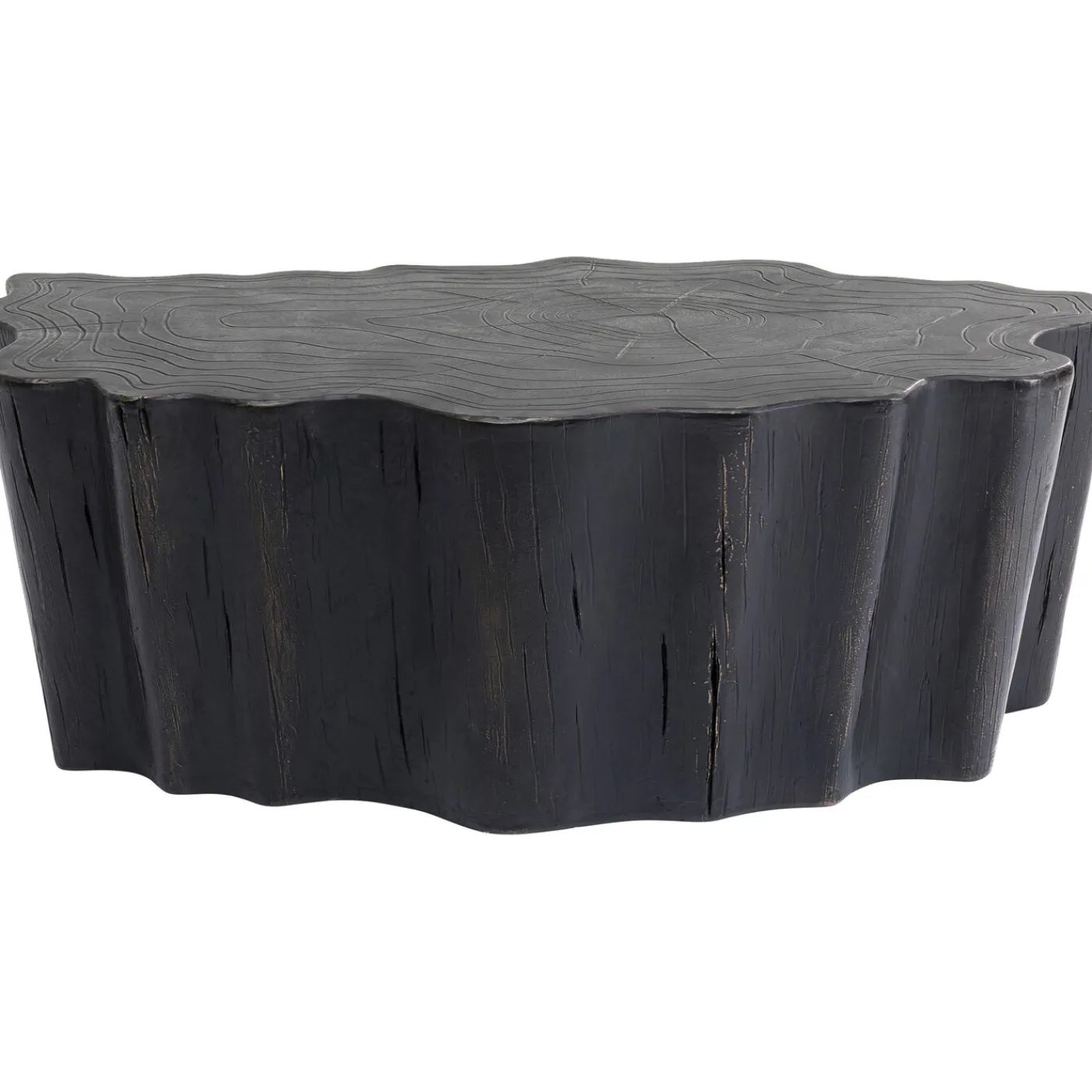 KARE Design Table Basse Tree Stump Noir 119X68Cm