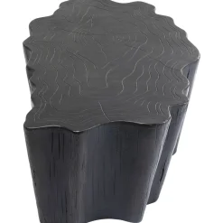 KARE Design Table Basse Tree Stump Noir 119X68Cm