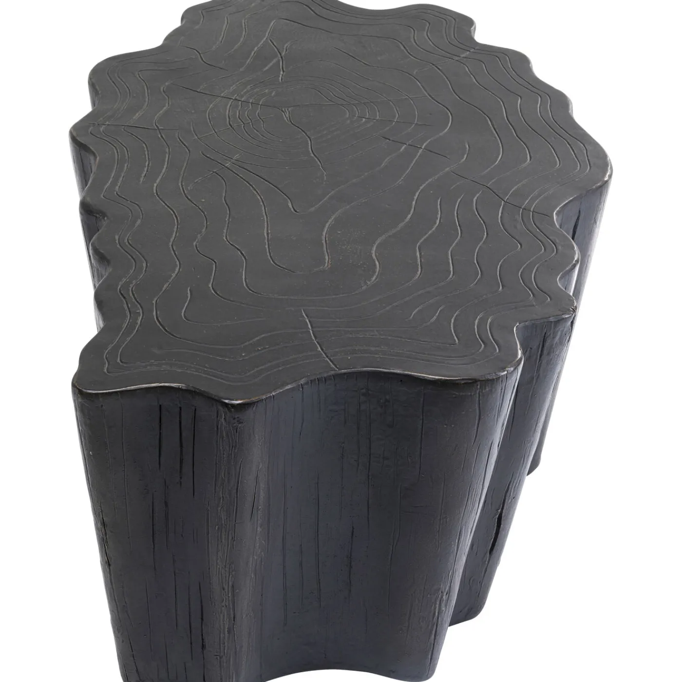 KARE Design Table Basse Tree Stump Noir 119X68Cm