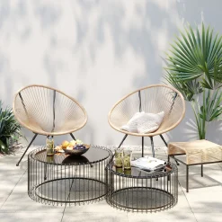 KARE Design Table Basse Wire Live (2/Set)