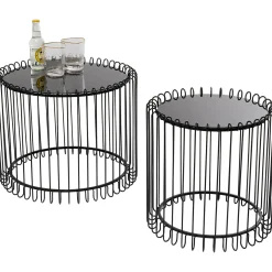KARE Design Table Basse Wire Live (2/Set)