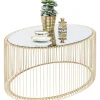 KARE Design Table Basse Wire Uno Laiton 60X90Cm