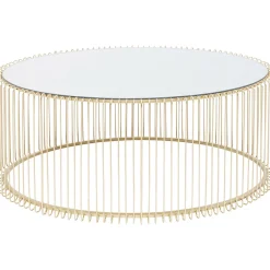 KARE Design Table Basse Wire Uno Laiton 60X90Cm