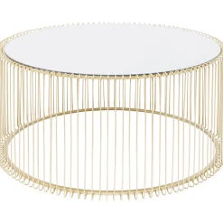 KARE Design Table Basse Wire Uno Laiton O80Cm