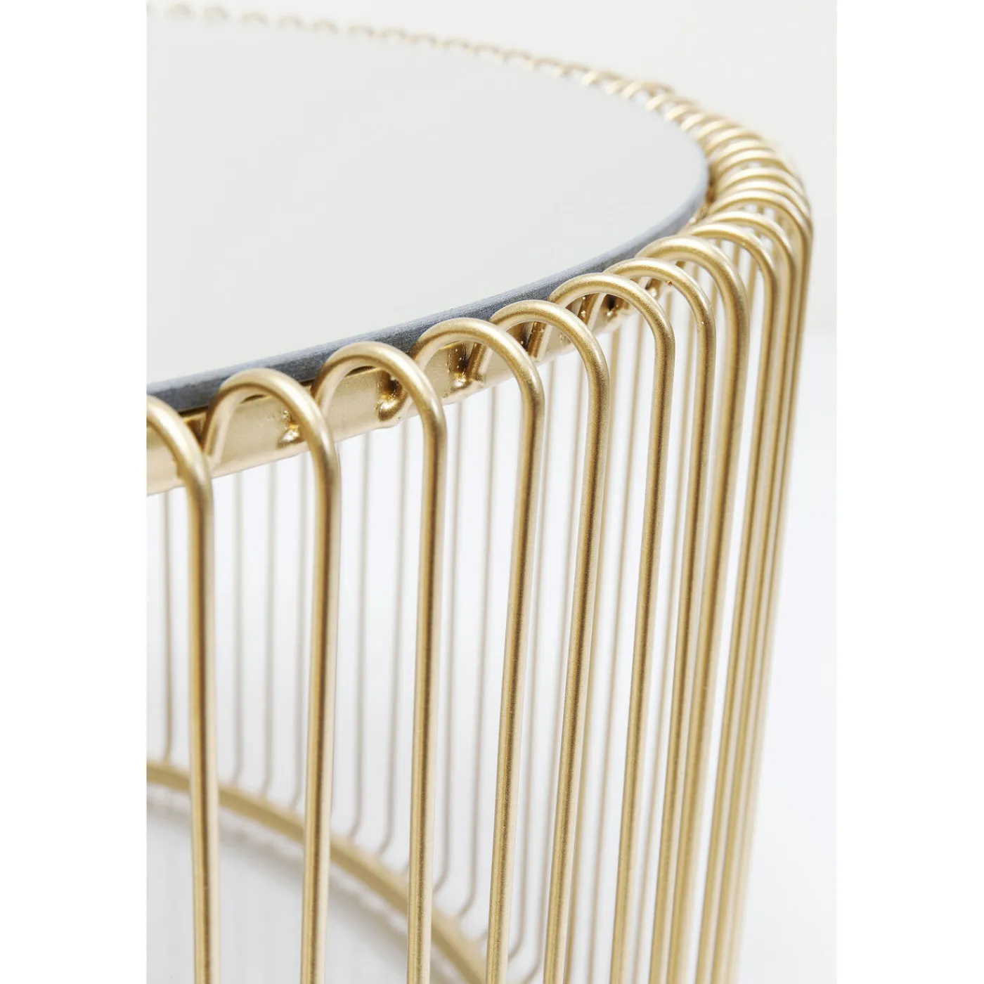 KARE Design Table Basse Wire Uno Laiton O80Cm