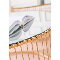 KARE Design Table Basse Wire Uno Laiton O80Cm