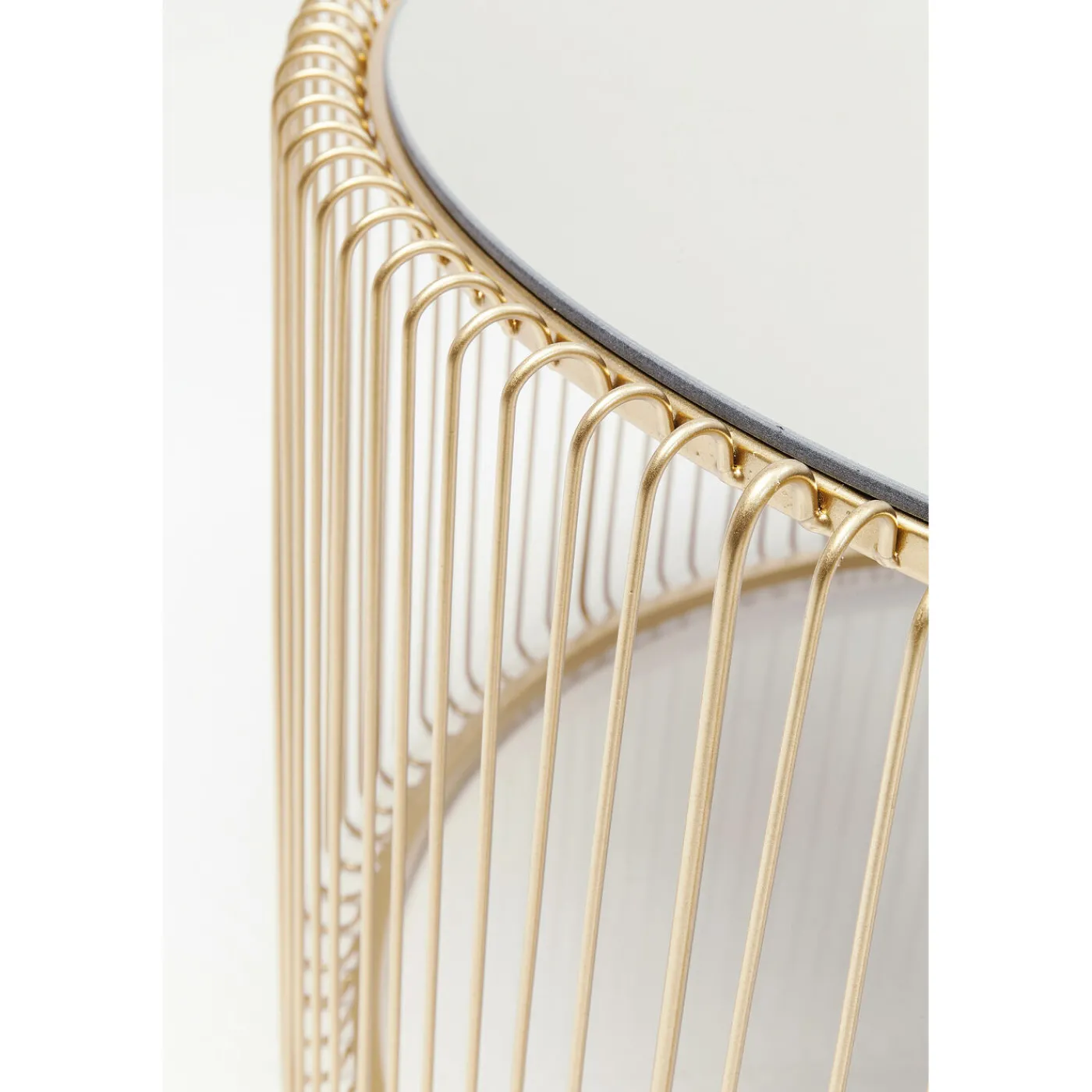 KARE Design Table Basse Wire Uno Laiton O80Cm