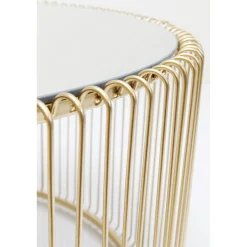 KARE Design Table Basse Wire Uno Laiton O80Cm