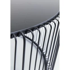 KARE Design Table Basse Wire Uno Noir O80Cm