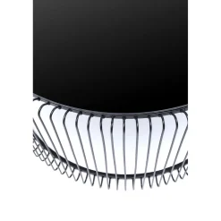 KARE Design Table Basse Wire Uno Noir O80Cm