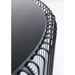 KARE Design Table Basse Wire Uno Noir O80Cm