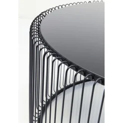 KARE Design Table Basse Wire Uno Noir O80Cm