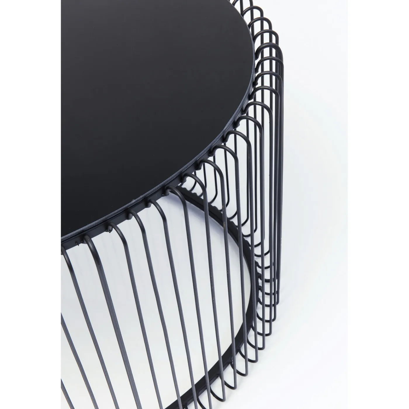 KARE Design Table Basse Wire Uno Noir 60X90Cm