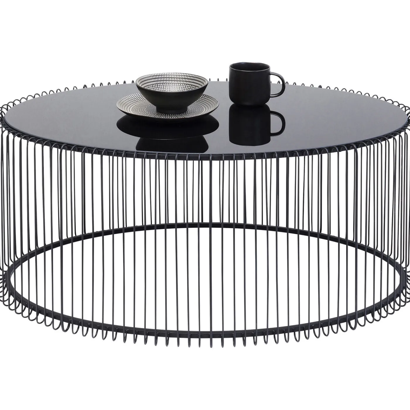 KARE Design Table Basse Wire Uno Noir 60X90Cm