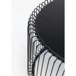 KARE Design Table Basse Wire Uno Noir 60X90Cm
