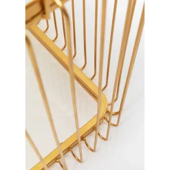 KARE Design Table Basse Wire Verre Marbre Blanc 145X70Cm