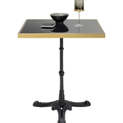 KARE Design Table Bistrot Kaffeehaus Rim Noir 60X60