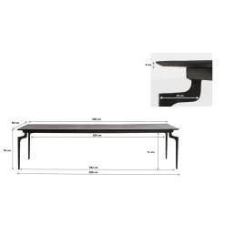 KARE Design Table Bug 200X90Cm