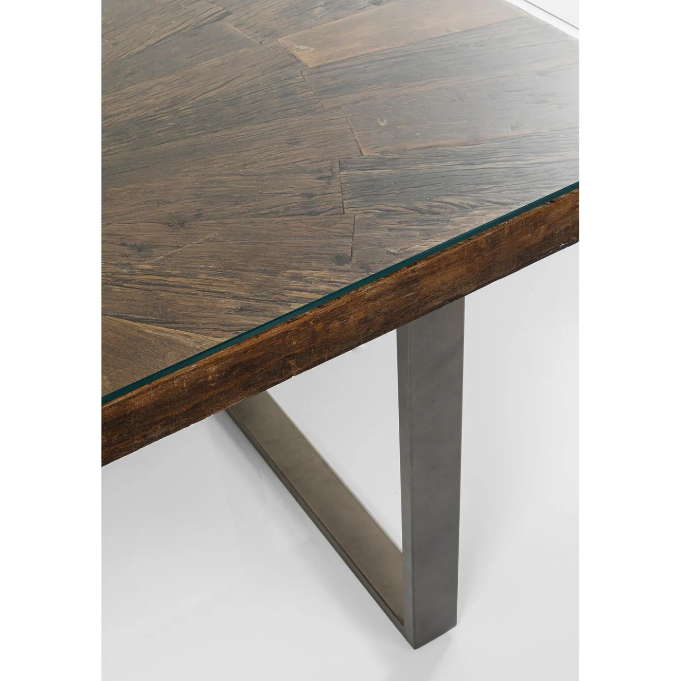 KARE Design Table Conley Acier Brut 180X90