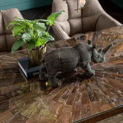 KARE Design Table Conley Acier Brut 180X90